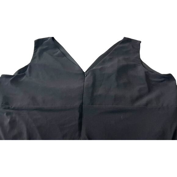 NEBIANI NIGHTS MAXI FORMAL EVENING GOWN, WOMENS, 22W, BLACK W/ RHINESTONE BROOCH - Picture 6 of 12